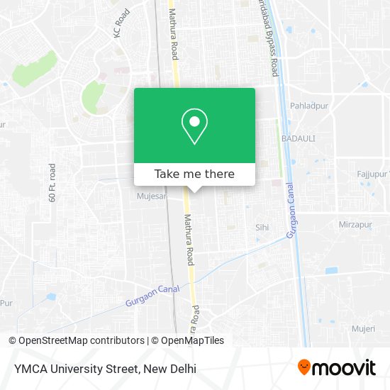 YMCA University Street map