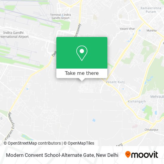Modern Convent School-Alternate Gate map