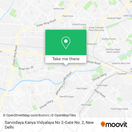 Sarvodaya Kanya Vidyalaya No 2-Gate No. 2 map