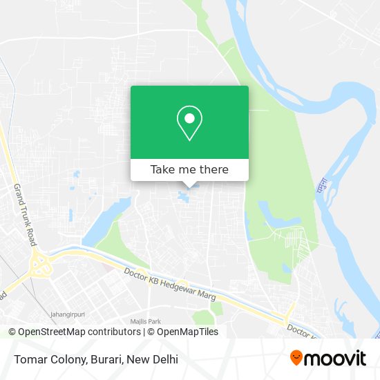 Tomar Colony, Burari map