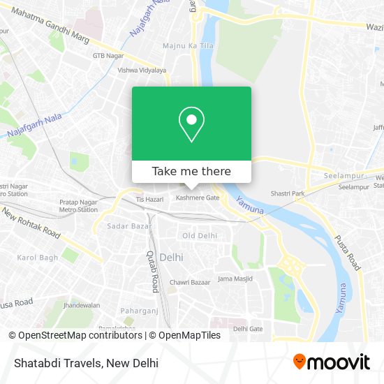 How to get to Shatabdi Travels in Delhi by metro, bus or train?