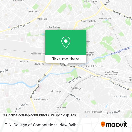 T. N. College of Competitions map