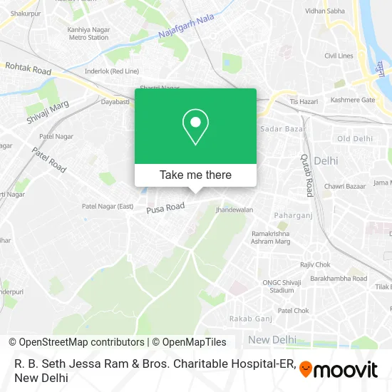 R. B. Seth Jessa Ram & Bros. Charitable Hospital-ER map