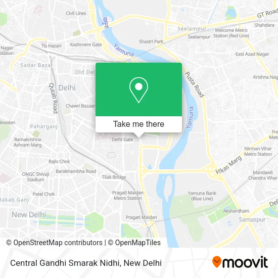 Central Gandhi Smarak Nidhi map