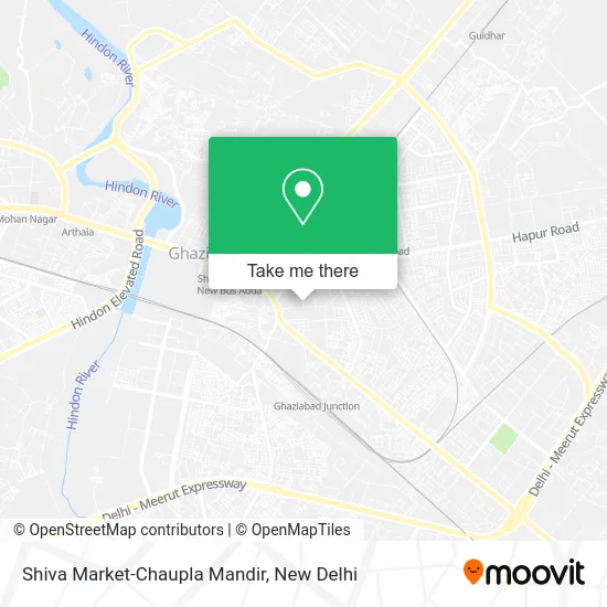 Shiva Market-Chaupla Mandir map
