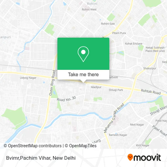 Bvimr,Pachim Vihar map