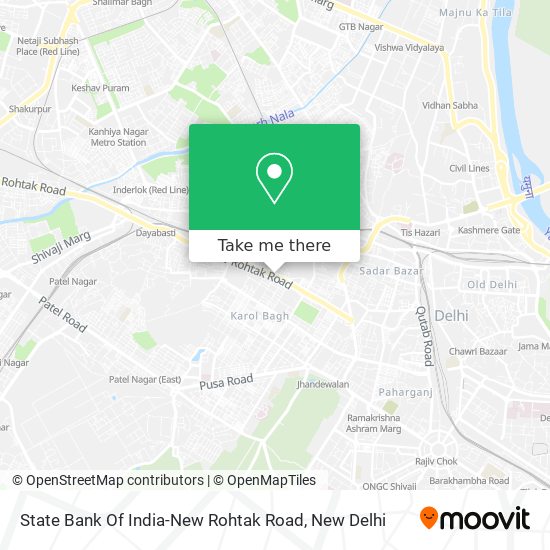 State Bank Of India-New Rohtak Road map