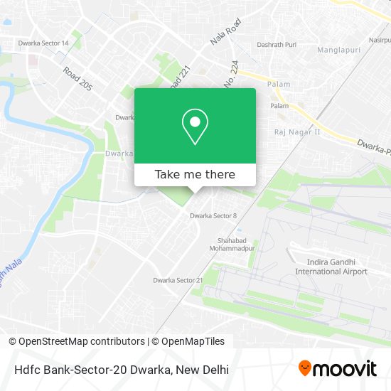Hdfc Bank-Sector-20 Dwarka map