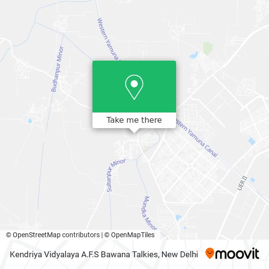 Kendriya Vidyalaya A.F.S Bawana Talkies map