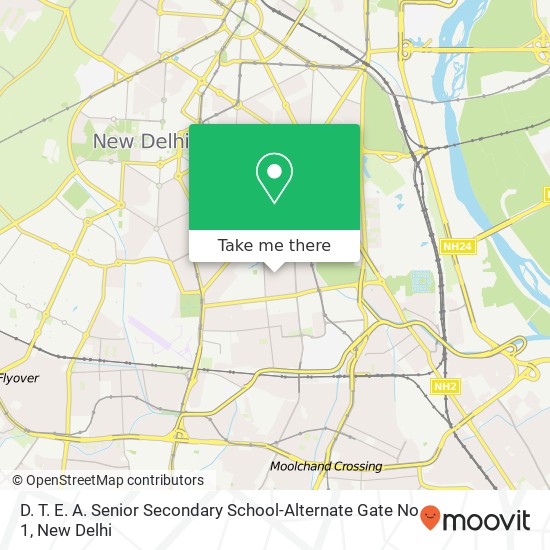 D. T. E. A. Senior Secondary School-Alternate Gate No 1 map