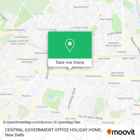 CENTRAL GOVERNMENT OFFICE HOLIDAY HOME map