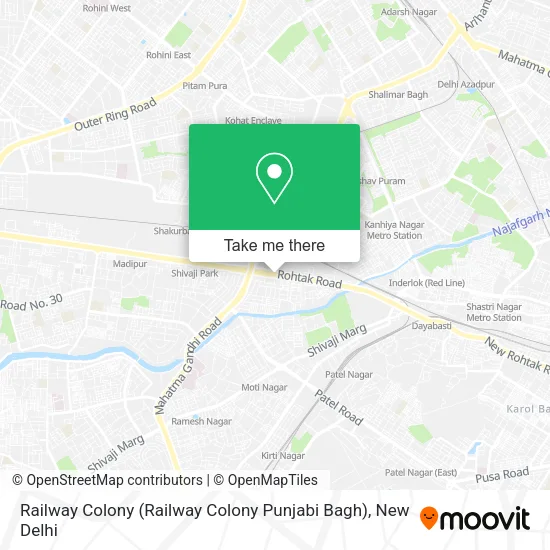 Railway Colony (Railway Colony Punjabi Bagh) map