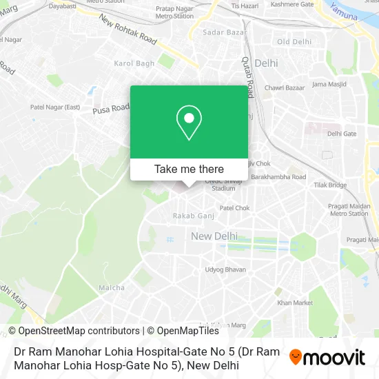 Dr Ram Manohar Lohia Hospital-Gate No 5 map