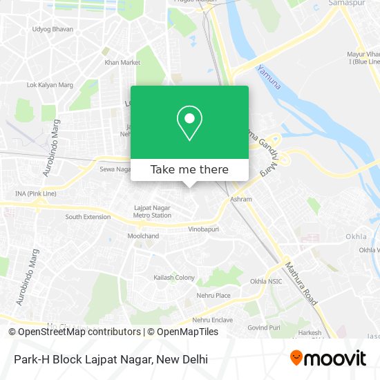 Park-H Block Lajpat Nagar map