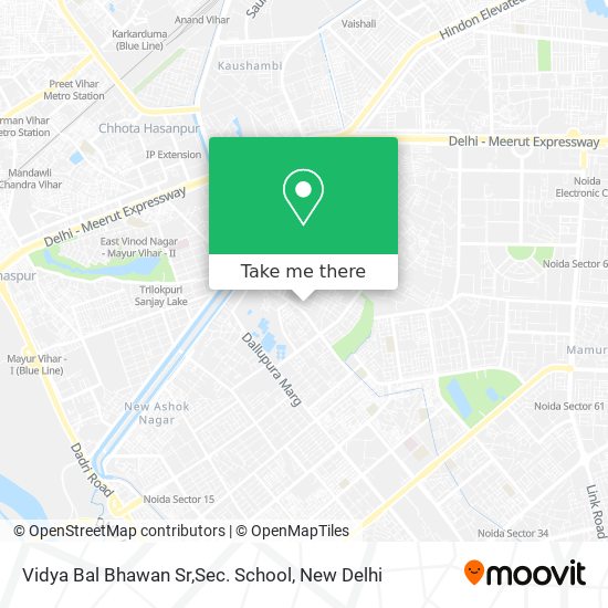 Vidya Bal Bhawan Sr,Sec. School map
