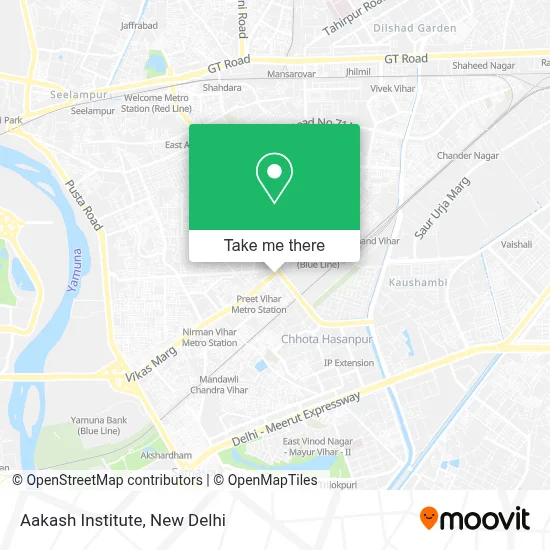 Aakash Institute map