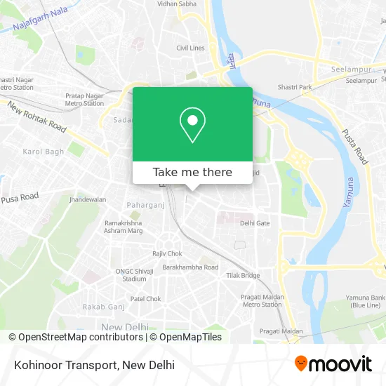Kohinoor Transport map