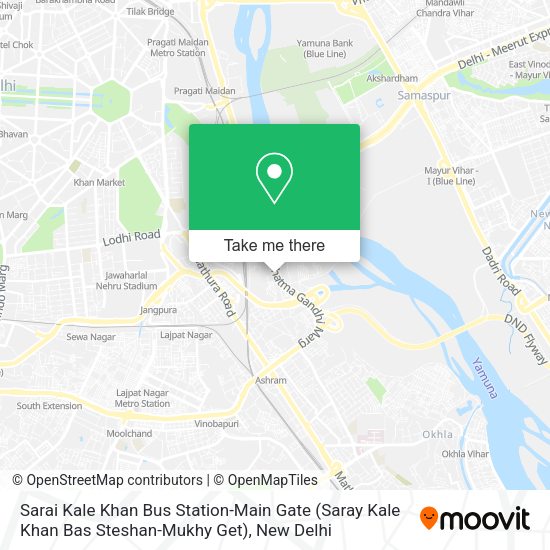 How to get to Sarai Kale Khan Bus StationMain Gate (Saray Kale Khan