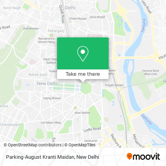 Parking-August Kranti Maidan map