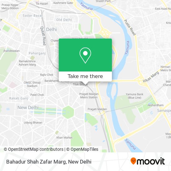 Bahadur Shah Zafar Marg map