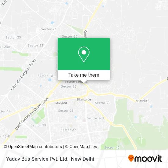 Yadav Bus Service Pvt. Ltd. map