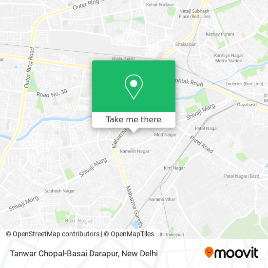 Tanwar Chopal-Basai Darapur map