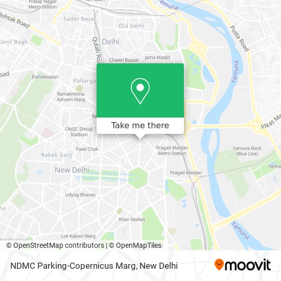 NDMC Parking-Copernicus Marg map