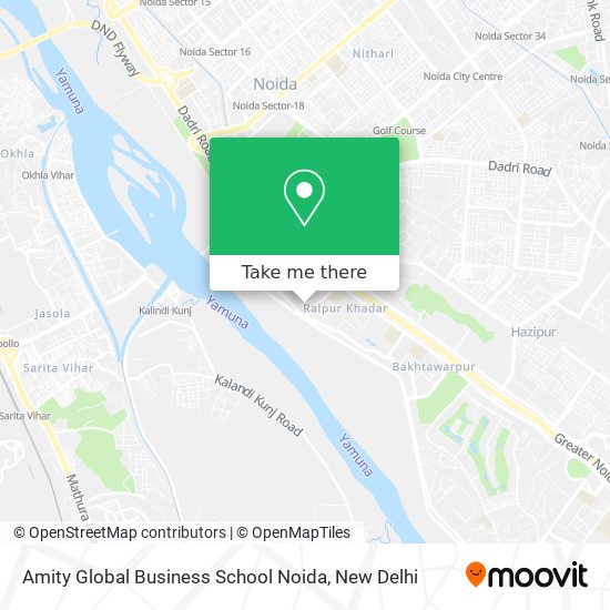 Amity Global Business School Noida map