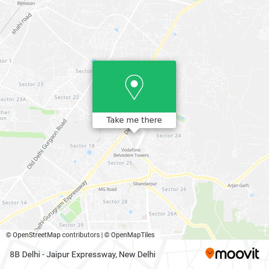 8B Delhi - Jaipur Expressway map