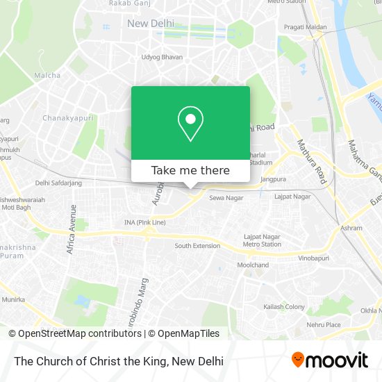 The Church of Christ the King map