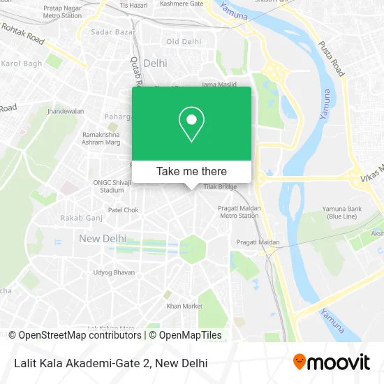 Lalit Kala Akademi-Gate 2 map