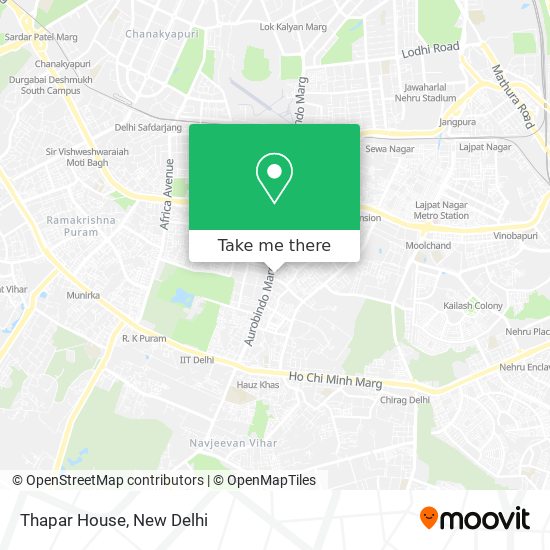 Thapar House map