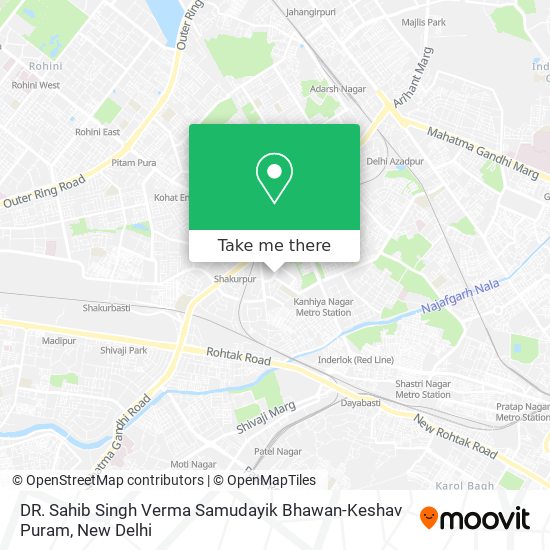 DR. Sahib Singh Verma Samudayik Bhawan-Keshav Puram map