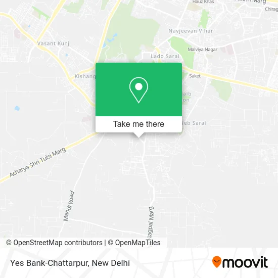 Yes Bank-Chattarpur map