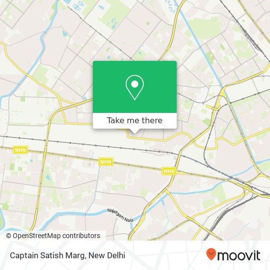 Captain Satish Marg map