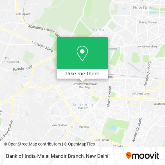 Bank of India-Malai Mandir Branch map