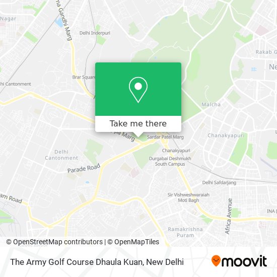 The Army Golf Course Dhaula Kuan map