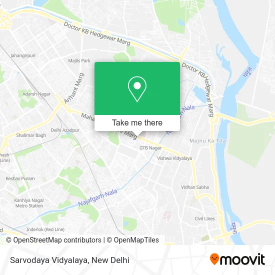 Sarvodaya Vidyalaya map