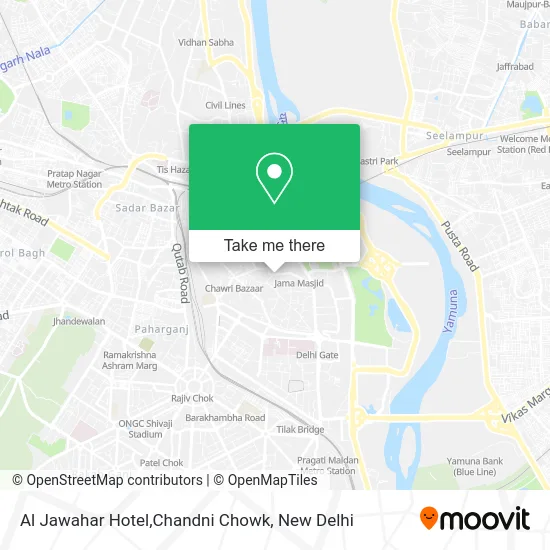 Al Jawahar Hotel,Chandni Chowk map