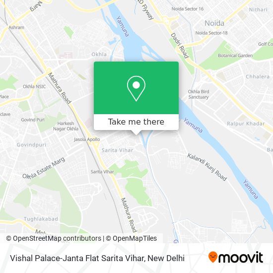 Vishal Palace-Janta Flat Sarita Vihar map