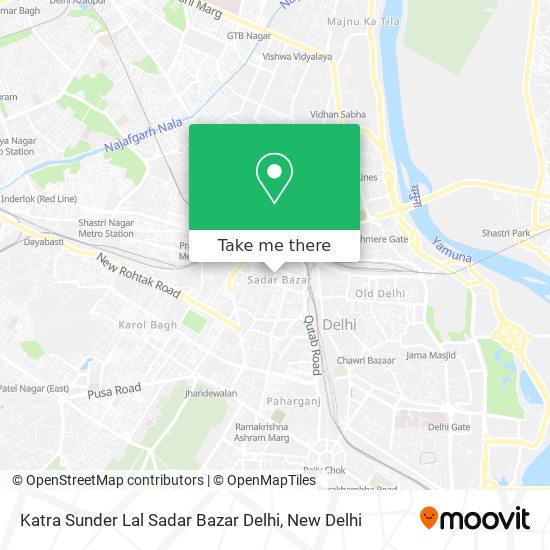 Katra Sunder Lal Sadar Bazar Delhi map