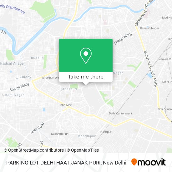 PARKING LOT DELHI HAAT JANAK PURI map