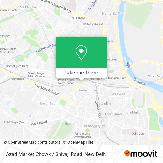 Azad Market Chowk / Shivaji Road map