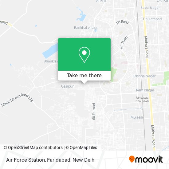 Air Force Station, Faridabad map