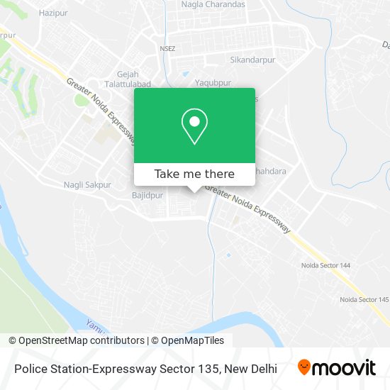 Police Station-Expressway Sector 135 map
