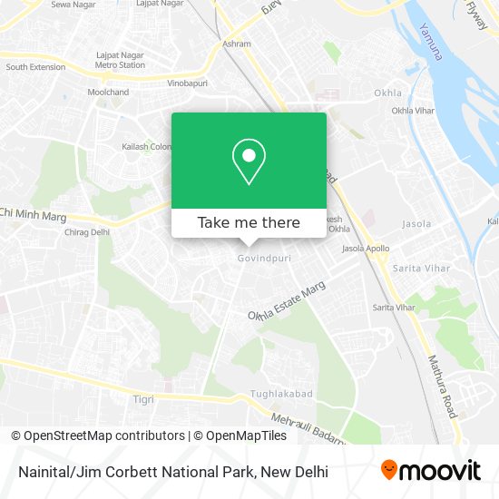 Nainital / Jim Corbett National Park map