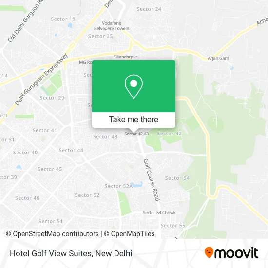 Hotel Golf View Suites map