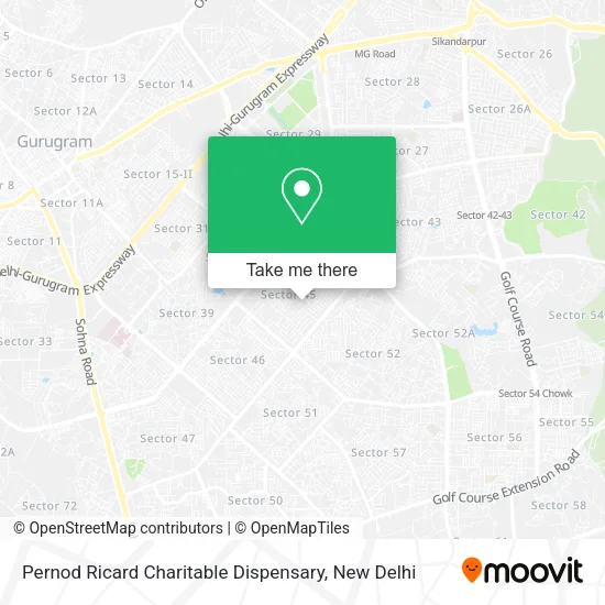 Pernod Ricard Charitable Dispensary map