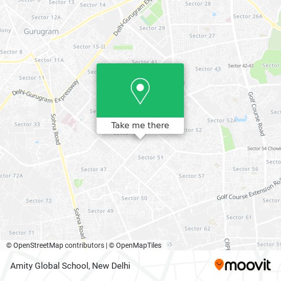 Amity Global School map