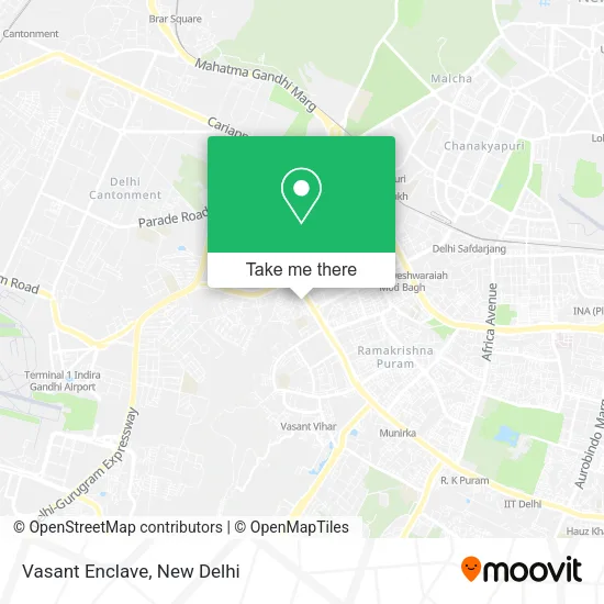 Vasant Enclave map
